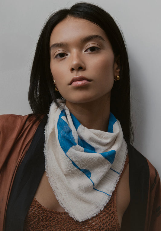 Foulard Houston bleu